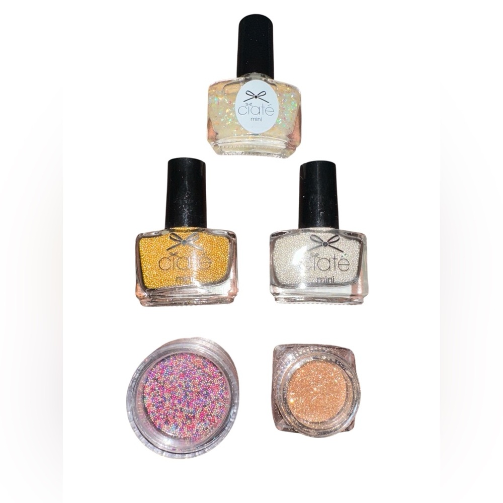 Ciate London 0.35‎ oz Mini Nail Set - Pearls & Glitter-see photos for colors